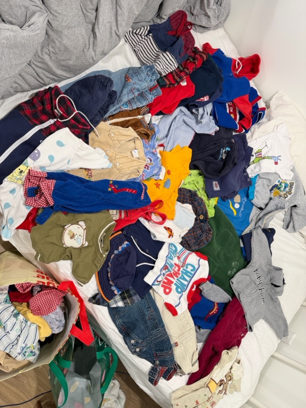 Mixed Baby & Toddler Clothes Lot - Multi Color vintage